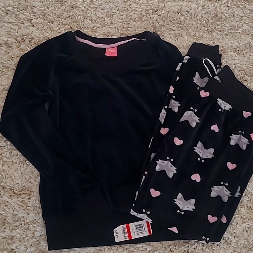 Jenni Velour women's 2 pc pajama set size XS